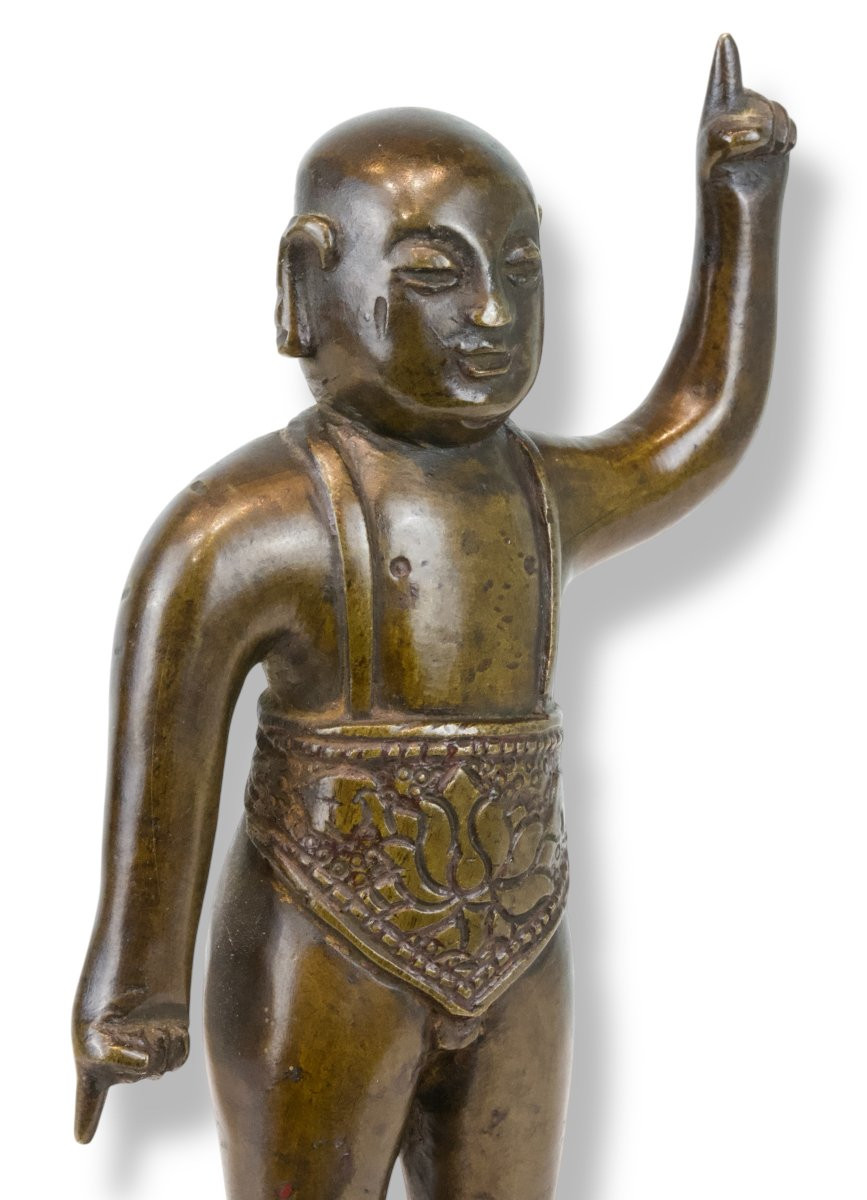 Figura di Buddha in Bronzo - Cina XIX Secolo-photo-2